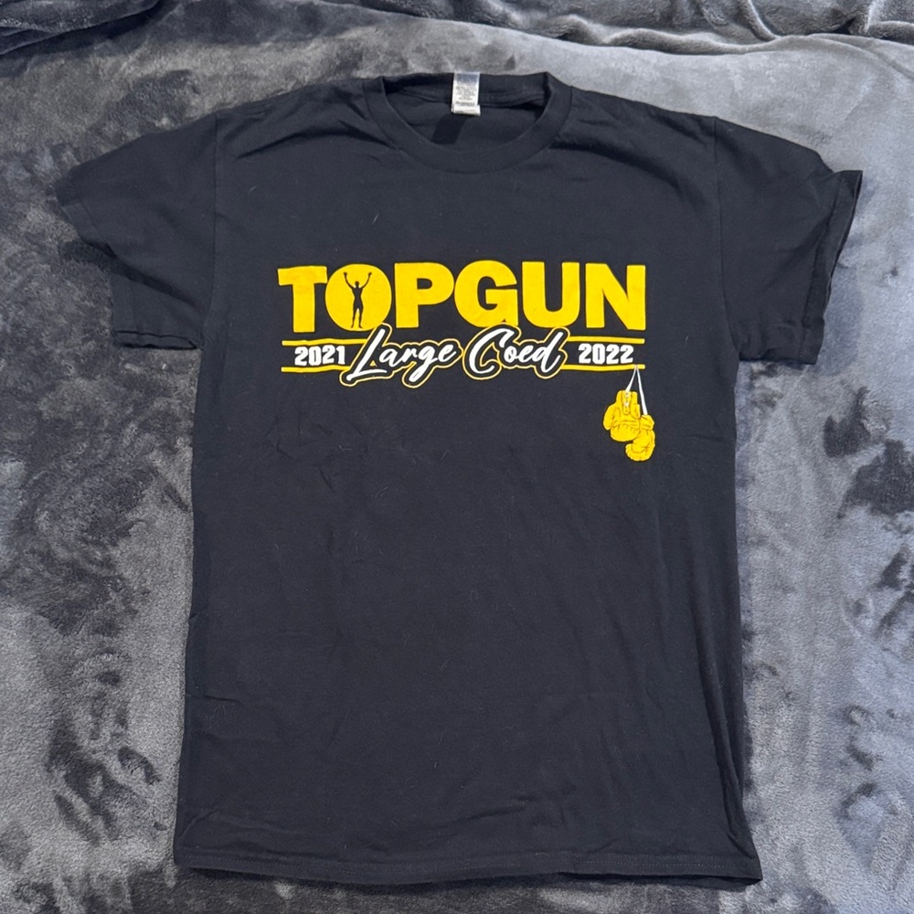 Top Gun All Stars Large Coed Gildan Black Heavy Cotton T-Shirt